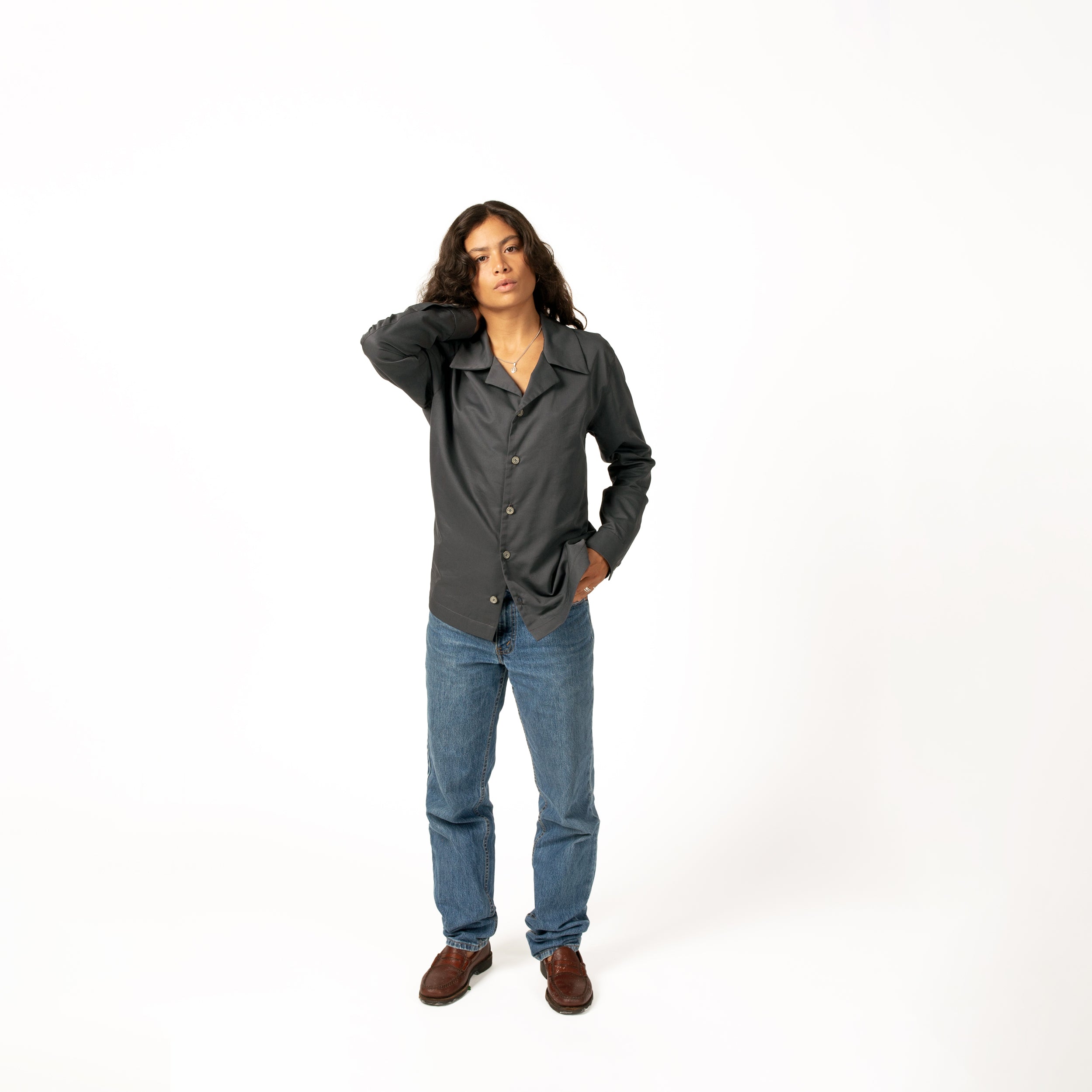 Sora Long sleeve Camp Collar